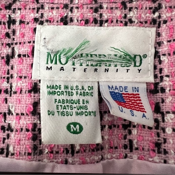 Motherhood Maternity Pink Tweed Jacket - Picture 3 of 4